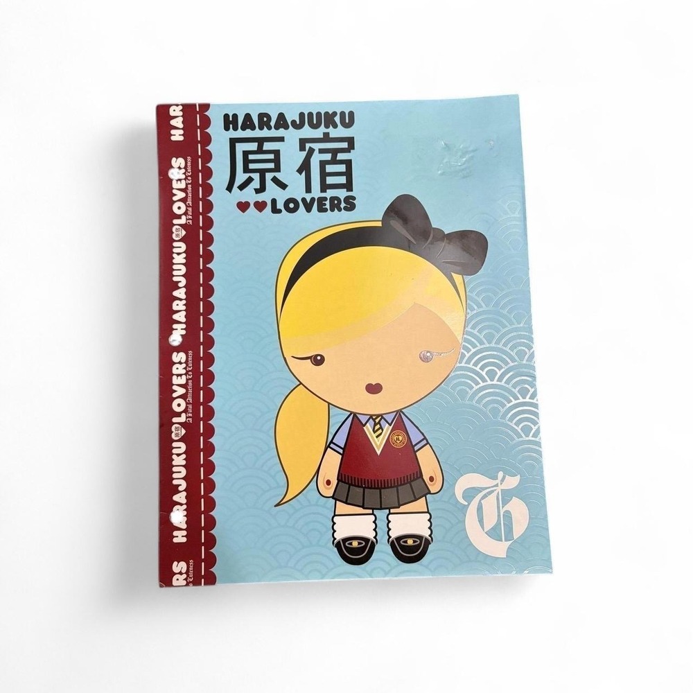 Harajuku Lovers Blue School Folder Portfolio 2 Pocket Kawaii Gwen Stefani